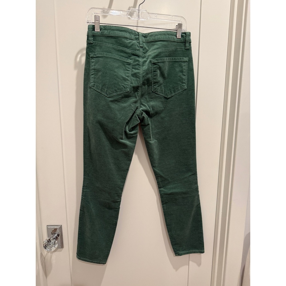 NWT L'AGENCE Margot Green Velvet Skinny Jeans Size 28 - Picture 7 of 7